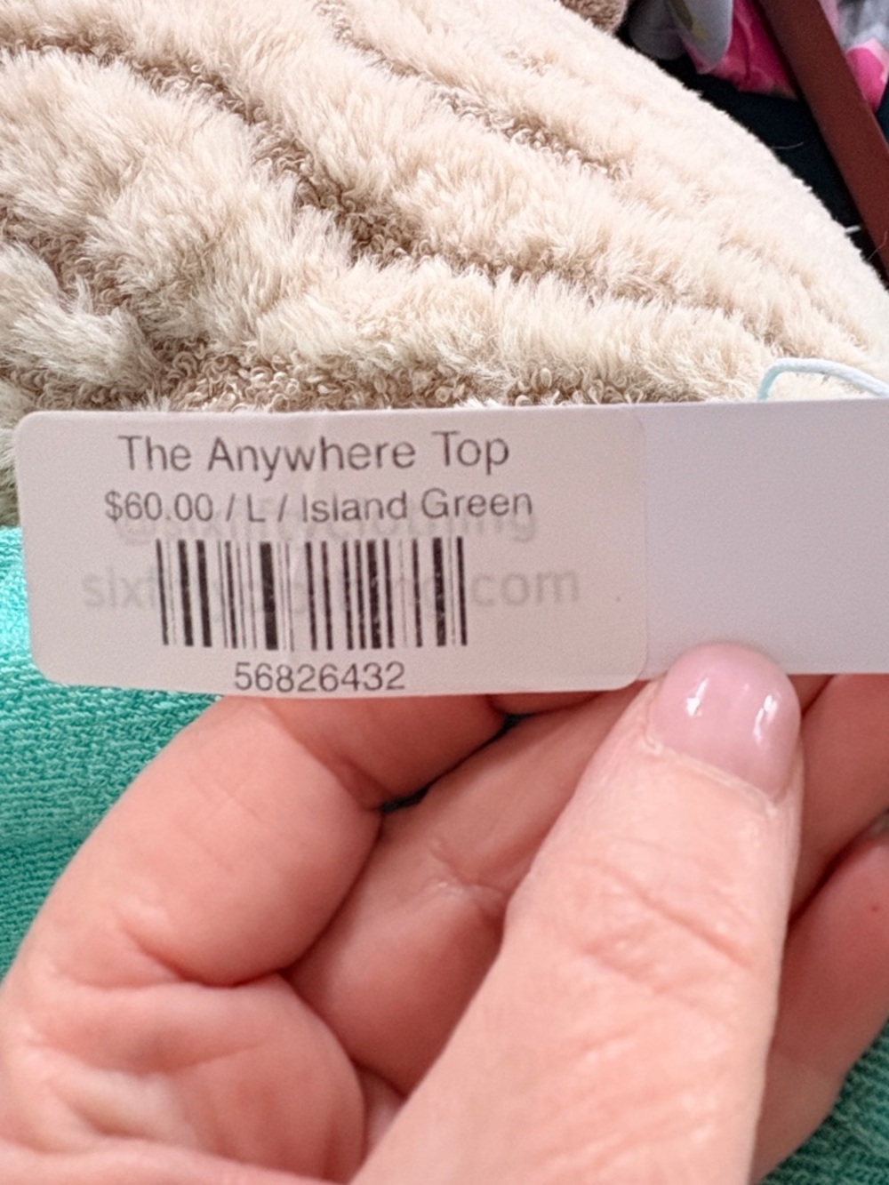 NWT Size Large, Island Green Anywhere Top Size L - Picture 5 of 5